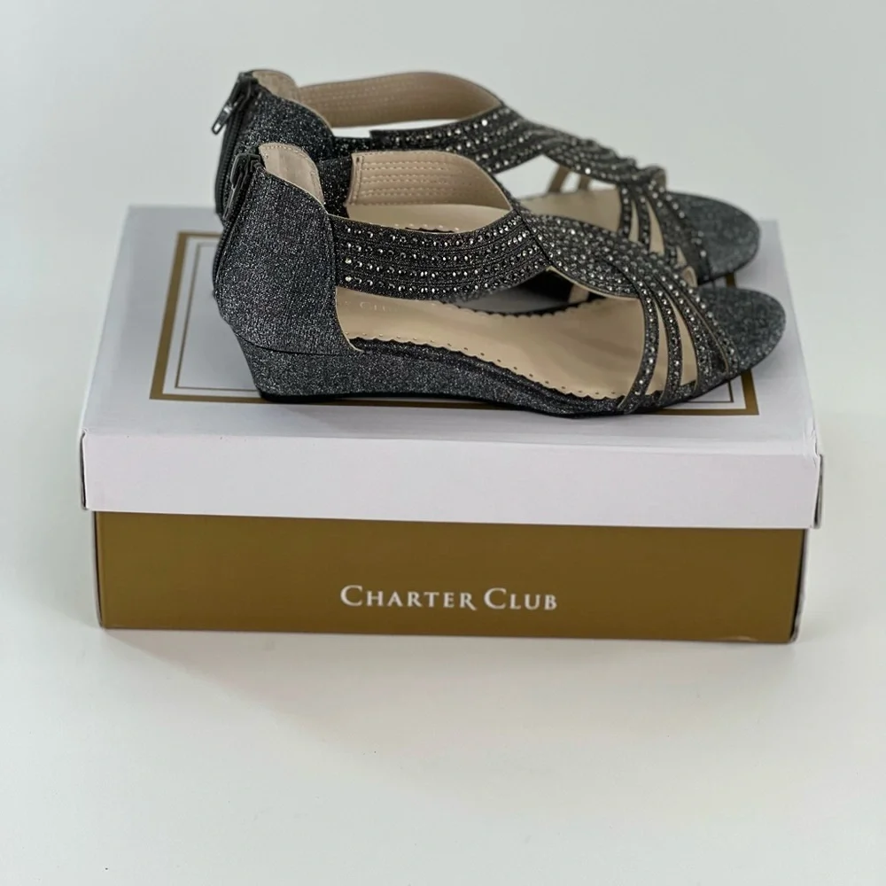 Charter Club Ginifur Wedge Sandals